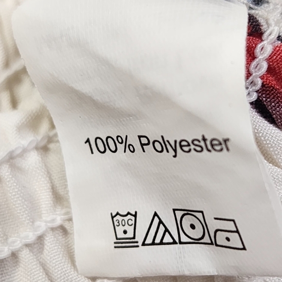 SHEIN Cherry Print Buff Sleeve On Or Off The Shoulder Top With Cherry Earrings - Picture 12 of 13